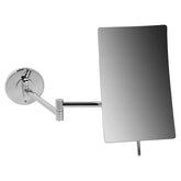Rectangular 5" x 8" Non-Lit 5X Mag Mirror - Chrome'