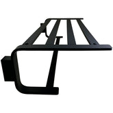 Towel Shelf with Single Towel Bar - Matte Black