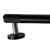 Knurled 24" Safety Bar (ADA) - Matte Black with Chrome