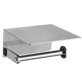 Paper Holder with Shelf - Chrome
