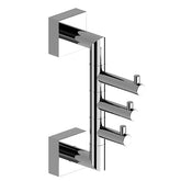 Triple Swivel Hook (square flange) Chrome