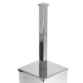 Square Bowl Brush and Holder - Chrome