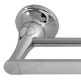 Coco Extended Double Towel Bar - Chrome