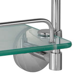 Double Glass Shelf - Chrome
