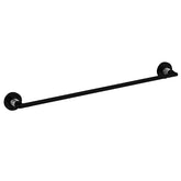 Draft Single Towel Bar 18" - Matte Black with Chrome