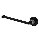 Draft Hand Towel Bar (left hand) - Matte Black with Chrome