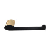 Farrow Paper Holder Matte Black with Brushed Gold