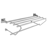 Hero Towel Shelf with Single Towel Bar - Chrome