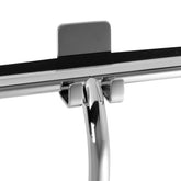 13 3/8" Shower Squeegee with square hook - Chrome