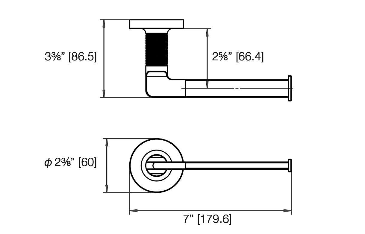 Draft Paper Holder (left hand) - Chrome